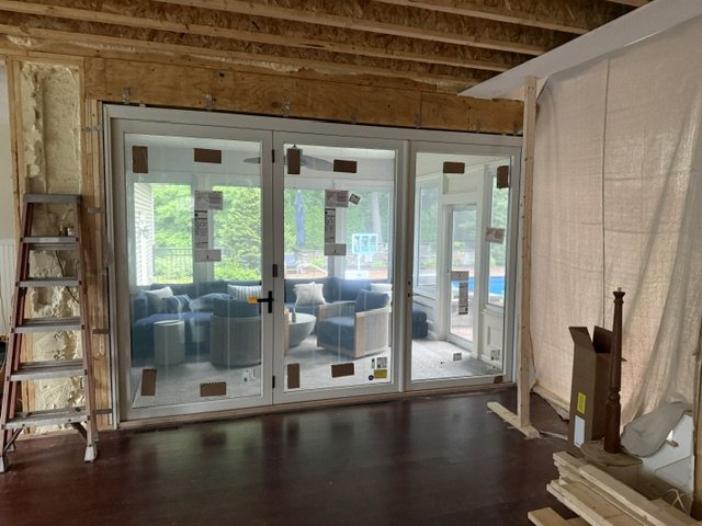 New French doors installed